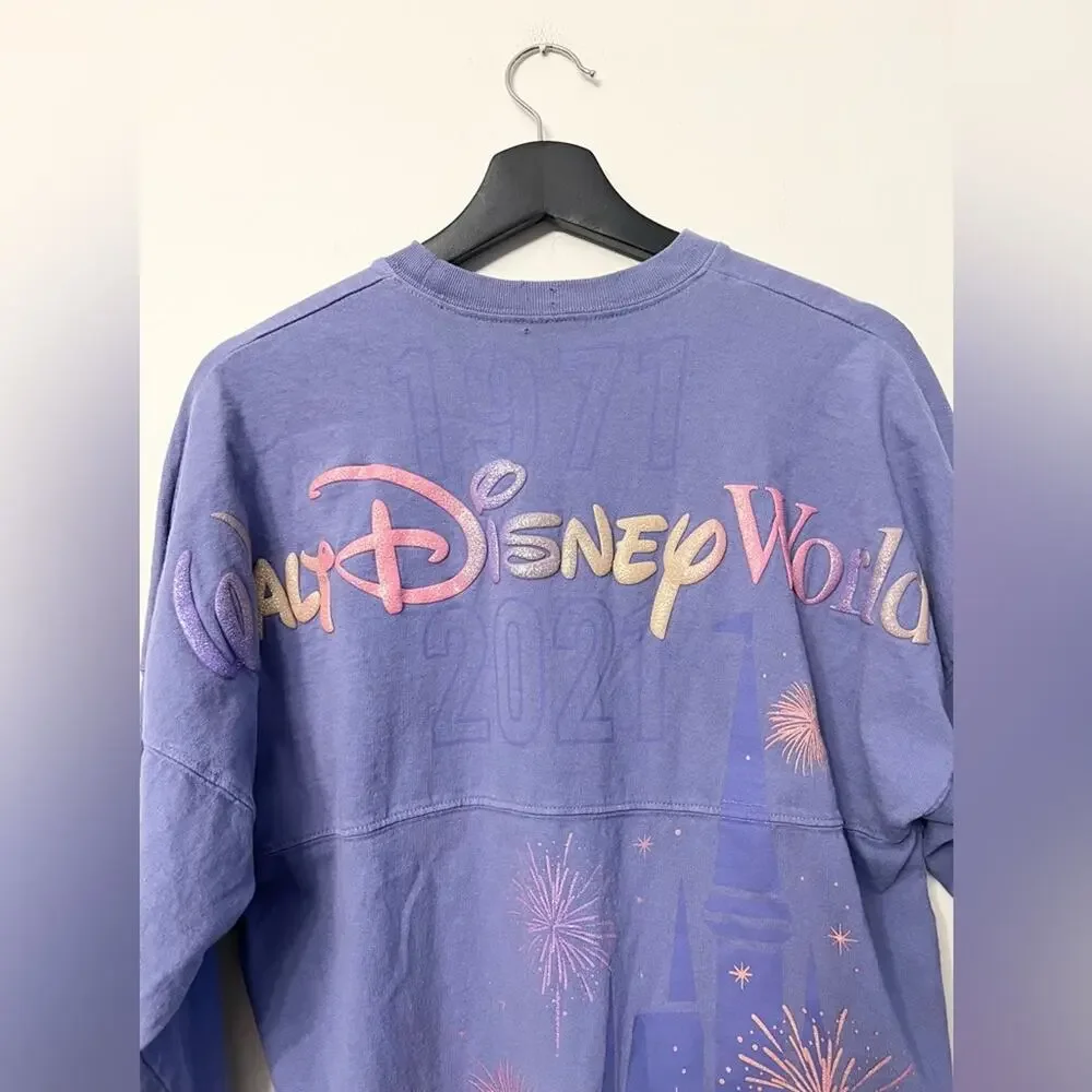 Disney Walt Disney World Spirit Jersey Rare 50th Anniversary Oct 1 Glitter WDW